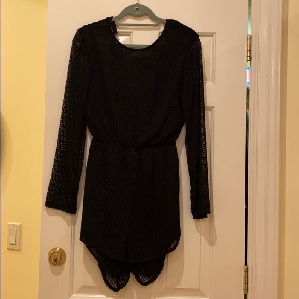 Sabo Skirt Black mesh romper